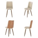 Ver imagem 2 de Kit 4 Cadeiras Giratórias Madeira Dakota