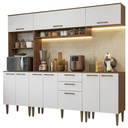 Ver imagem 4 de Armário de Cozinha Completa 225 cm Rustic/Branco Lille Madesa 01