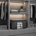 Ver imagem 3 de Caixa Saco Organizador Closet, Armários Edredom Ziper Anti Poeira Umidade
