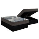 Ver imagem 1 de Cama Box Baú Queen: Colchão Molas SuperPocket Ensacadas Ortobom Fort Tech ISO + Base CRC Courano Bla