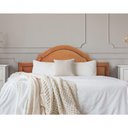 Ver imagem 1 de Cabeceira Casal Provençal Luxo 140X60 Terracota Tachas Fumê