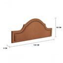 Ver imagem 3 de Cabeceira Casal Provençal Luxo 140X60 Terracota Tachas Fumê