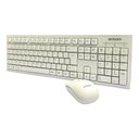 Ver imagem 2 de Kit Teclado e Mouse sem Fio Bk-s1000k 4367 Branco - Exbom