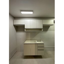 Armário Triplo Com Nicho 100% Mdf Branco 120X37X75cm - 2