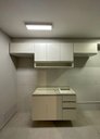 Ver imagem 2 de Armário Triplo Com Nicho 100% Mdf Branco 120X37X75cm