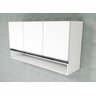 Armário Triplo Com Nicho 100% Mdf Branco 120X37X75cm - 1