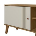Ver imagem 4 de Rack Denver para TV até 75 '' Sala Compacto 160 cm Peternella:Nature/Off White