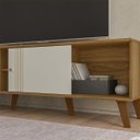 Ver imagem 2 de Rack Denver para TV até 75 '' Sala Compacto 160 cm Peternella:Nature/Off White