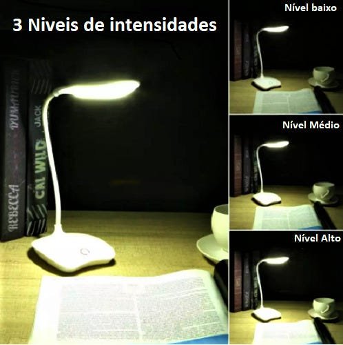 Luminária Led mesa recarregavel - 2