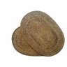 Lugar/jogo americano oval em rattan natural BAHAY - 44x30 cm - 01 unidade - 2