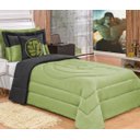Ver imagem 1 de Kit Cobre Leito Dupla Face Monster Solteiro Infantil Menino 04 Peças - Verde/Preto
