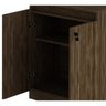 Balcão para Escritório Baixo 2 Portas com Chave 60cm Me4149 Tecno Mobili - Nogal - 5