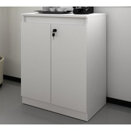 Balcão para Escritório Baixo 2 Portas com Chave 60cm Me4149 Tecno Mobili - Branco - 2