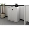 Balcão para Escritório Baixo 2 Portas com Chave 60cm Me4149 Tecno Mobili - Branco - 1