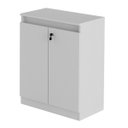 Ver imagem 3 de Balcão para Escritório Baixo 2 Portas com Chave 60cm Me4149 Tecno Mobili - Branco