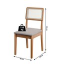 Ver imagem 4 de Conjunto de Mesa Sala de Jantar Tampo com Vidro 1,60m Grécia 6 Cadeiras Santiago Dobuê