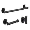 Ver imagem 1 de Kit De Acessórios Para Banheiro 3 Peças Aço Inoxidável Preto