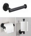 Ver imagem 3 de Kit De Acessórios Para Banheiro 3 Peças Aço Inoxidável Preto