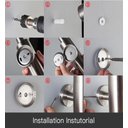 Ver imagem 5 de Kit De Acessórios Para Banheiro 3 Peças Aço Inoxidável Preto