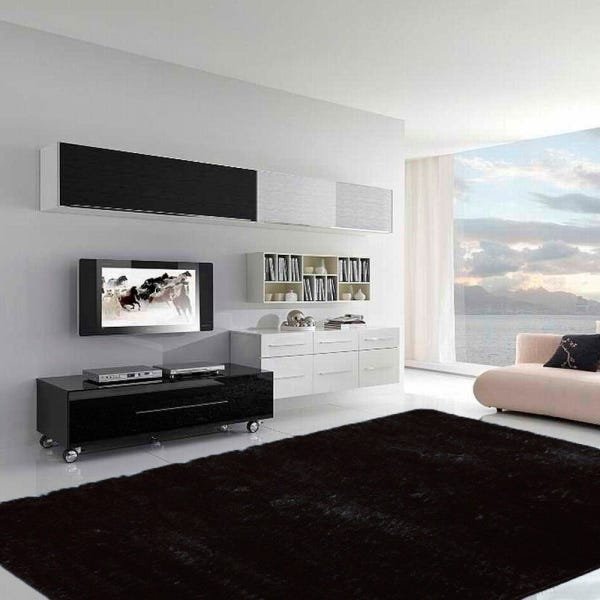 Tapete para Sala Premium 100x140cm Preto - 1