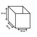 Ver imagem 4 de Puff Baú Estofado - Sala - Quarto - Decortivo Organizador Porta Objetos - Marrom Claro