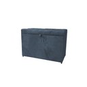 Ver imagem 1 de Puff Baú Retangular Estofado 68cm com Pistão a Gás - Cinza-escuro