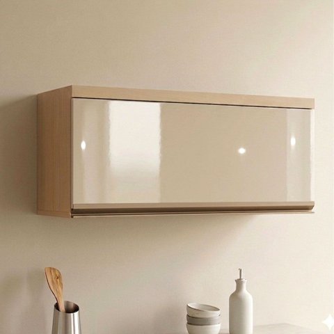 Armário Aéreo Basculante 1 Porta 80cm Brise Luciane Móveis