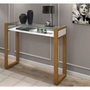 Ver imagem 1 de Aparador New Glass Luxo com Tampo de Vidro - Branco
