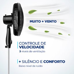 Vent 40cm Mondial Coluna Super Power 140w 6pas Vsp-40c-nb - 5389-02 - 3
