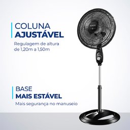Vent 40cm Mondial Coluna Super Power 140w 6pas Vsp-40c-nb - 5389-02 - 4