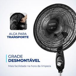 Vent 40cm Mondial Coluna Super Power 140w 6pas Vsp-40c-nb - 5389-02 - 6