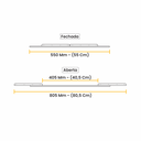 Ver imagem 4 de Corrediça Guia Deslizante para Mesa Extensível 55 a 81 Cm - Bigfer