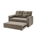 Ver imagem 4 de Sofá Cama 2 Lugares Casal 1,60 Mts Tifany Veludo Matrix Cor:veludo Capuccino