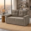 Ver imagem 5 de Sofá Cama 2 Lugares Casal 1,60 Mts Tifany Veludo Matrix Cor:veludo Capuccino