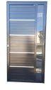 Ver imagem 2 de Porta de Alumínio 210x100 com Vidro - Lambri Simples Preta
