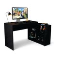 Ver imagem 6 de Mesa para Computador Gamer com Nichos B24 Preto Nova Mobile
