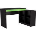 Ver imagem 2 de Mesa para Computador Gamer com Nichos B24 Preto Verde Nova Mobile