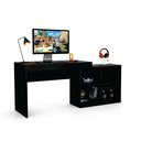 Ver imagem 4 de Mesa para Computador Gamer com Nichos B24 Preto Nova Mobile