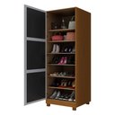 Ver imagem 3 de Sapateira 1 Portas C/ Espelho - Gelius Gold - Castanho