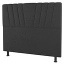Ver imagem 1 de Cabeceira Cama Box Solteiro Dublin 100cm Linho Cinza - Abmaza