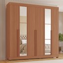 Ver imagem 1 de Guarda-roupas Milano 100% Mdf Tuboarte 6 Portas 4 Gavetas 6 Espelhos