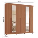 Ver imagem 2 de Guarda-roupas Milano 100% Mdf Tuboarte 6 Portas 4 Gavetas 6 Espelhos