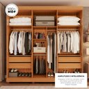 Ver imagem 4 de Guarda-Roupas Gênova 100% MDF 6 Portas 4 Gavetas 6 Espelhos