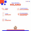 Ver mais imagens de Guarda-roupas Milano 100% Mdf Tuboarte 6 Portas 4 Gavetas 6 Espelhos