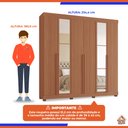 Ver imagem 4 de Guarda-roupas Milano 100% Mdf Tuboarte 6 Portas 4 Gavetas 6 Espelhos
