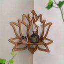 Ver imagem 4 de Prateleira Lotus Decorativa Canto de Parede Autocolante em Mdf