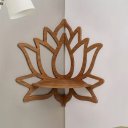 Ver imagem 1 de Prateleira Lotus Decorativa Canto de Parede Autocolante em Mdf