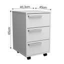 Ver imagem 4 de Conjunto Mesa Escrivaninha e Gaveteiro Gamer B29 Branco Nova Mobile