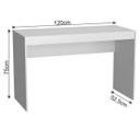 Ver imagem 5 de Conjunto Mesa Escrivaninha e Gaveteiro Gamer B29 Branco Nova Mobile