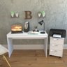Conjunto Mesa Escrivaninha e Gaveteiro Gamer B29 Branco Nova Mobile - 6